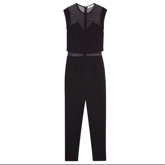 Sandro black mesh jumpsuit Size Medium/IT 2 - Picture 1 of 7